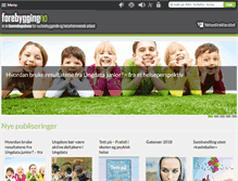 Tablet Screenshot of forebygging.no